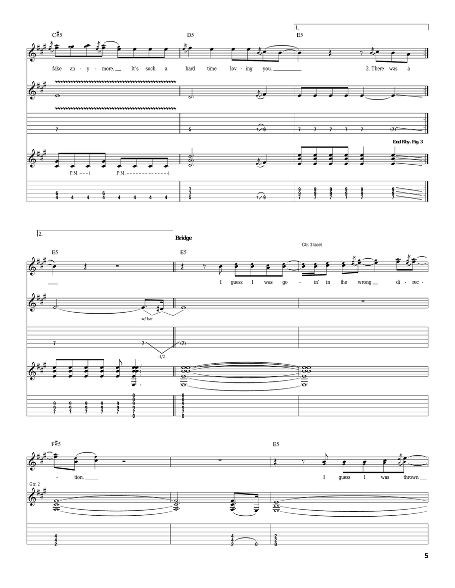 Four In The Morning Four In The Morning Acoustic Guitar scores gallery preview page 5
