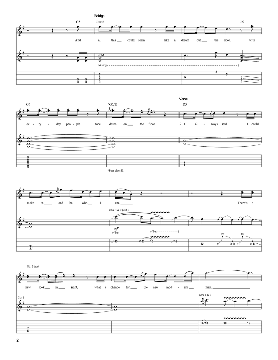 The Secret Of My Success The Secret Of My Success Acoustic Guitar scores gallery preview page 2