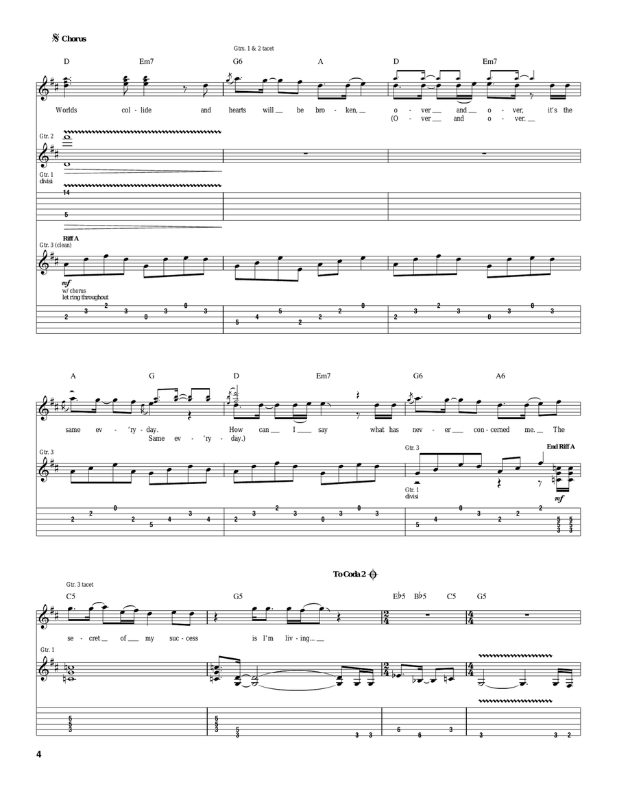 The Secret Of My Success The Secret Of My Success Acoustic Guitar scores gallery preview page 4
