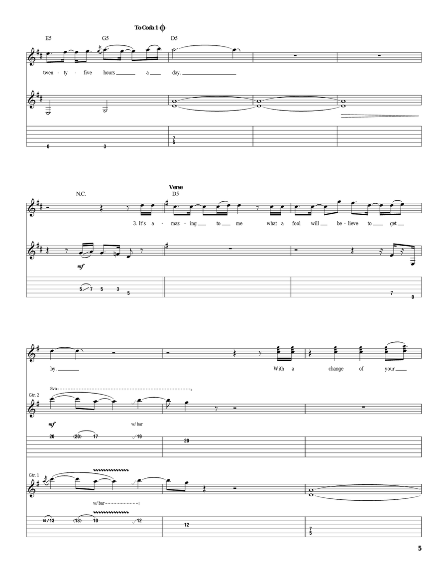 The Secret Of My Success The Secret Of My Success Acoustic Guitar scores gallery preview page 5