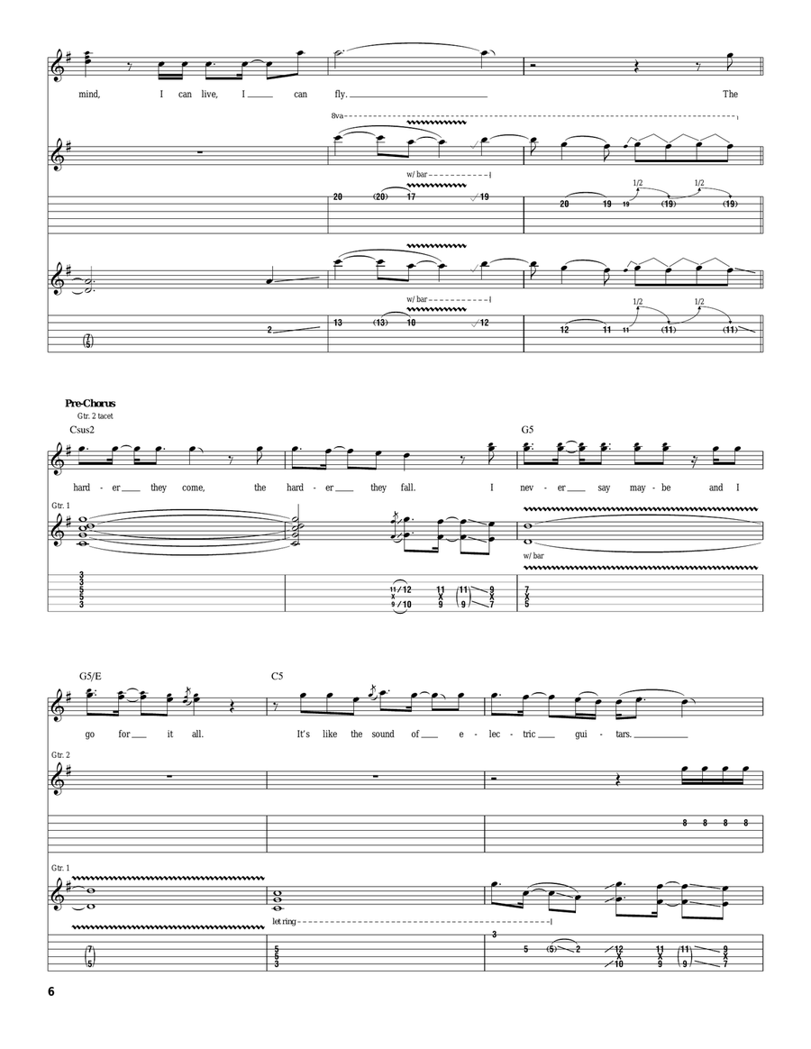 The Secret Of My Success The Secret Of My Success Acoustic Guitar scores gallery preview page 6