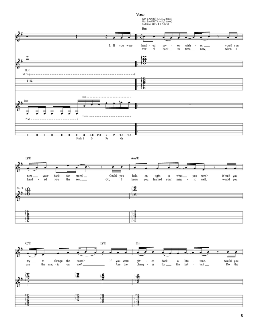 Seven Wishes Seven Wishes Acoustic Guitar scores gallery preview page 3