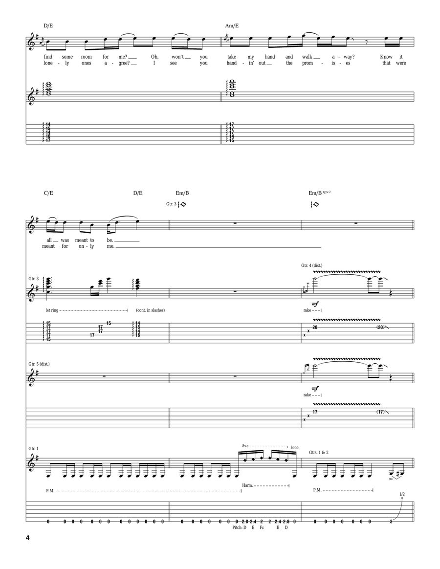 Seven Wishes Seven Wishes Acoustic Guitar scores gallery preview page 4