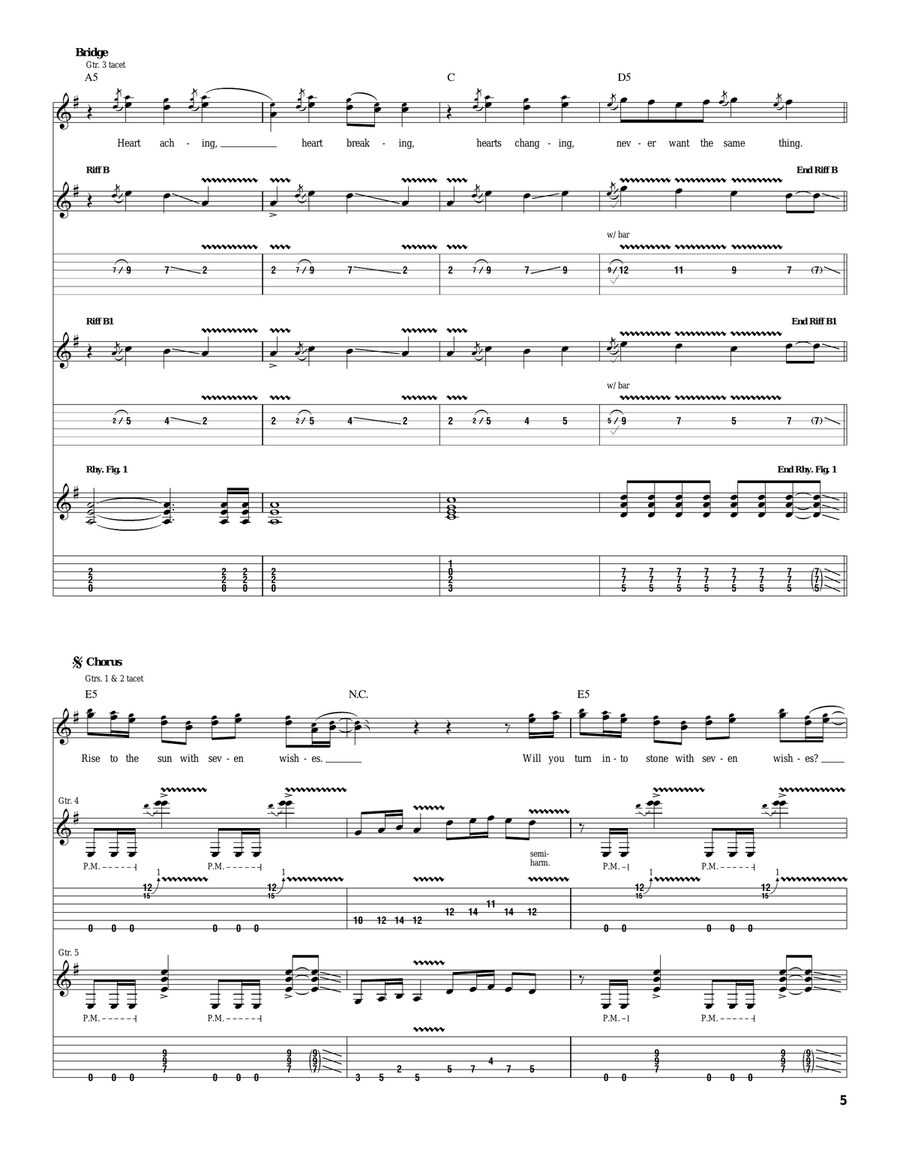 Seven Wishes Seven Wishes Acoustic Guitar scores gallery preview page 5