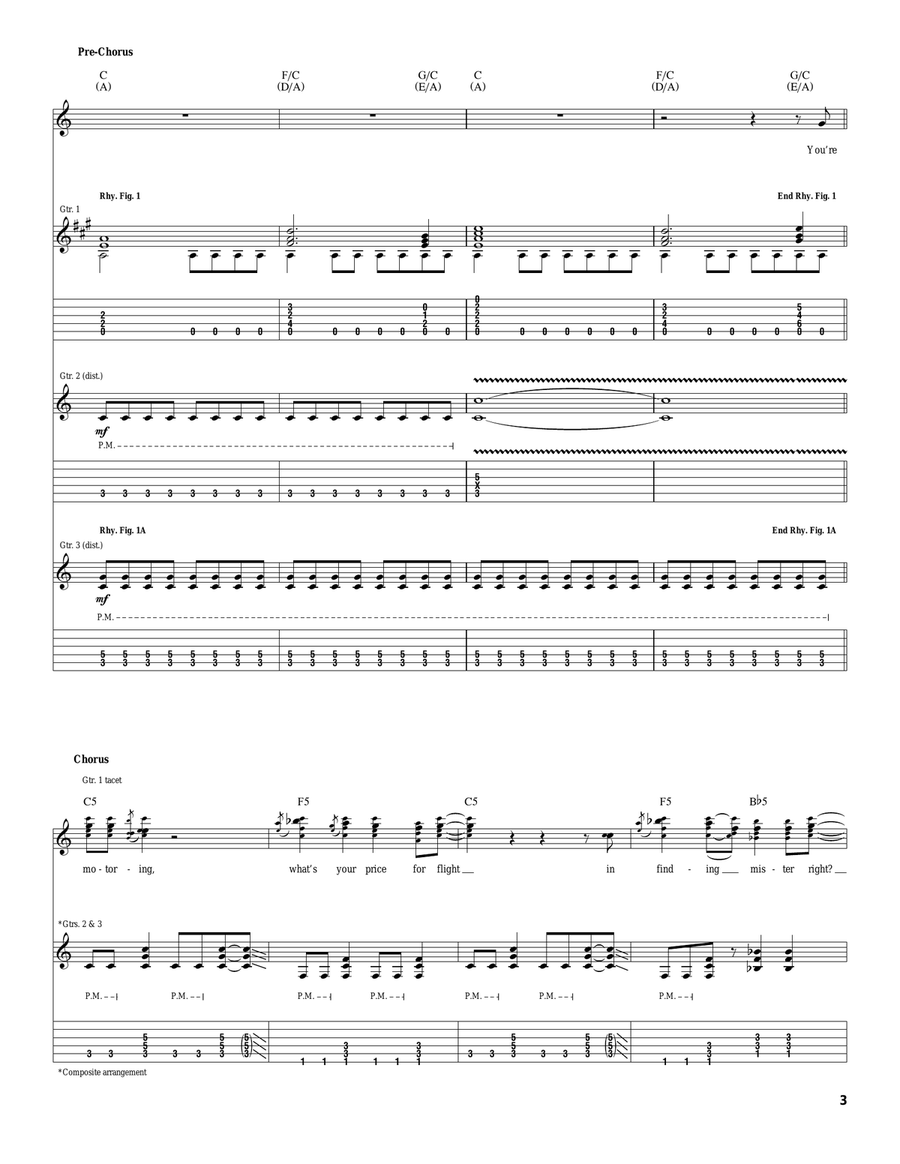 Sister Christian Sister Christian Acoustic Guitar scores gallery preview page 3