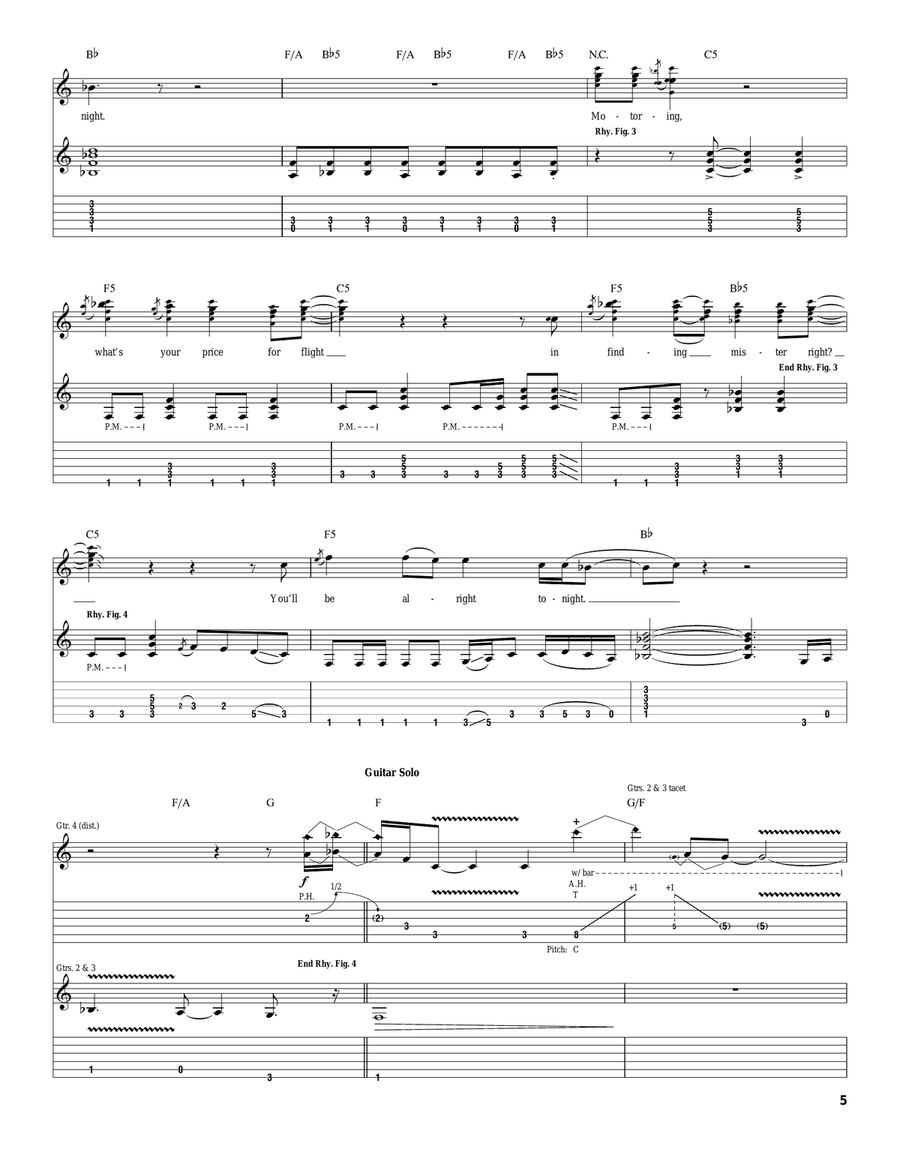 Sister Christian Sister Christian Acoustic Guitar scores gallery preview page 5