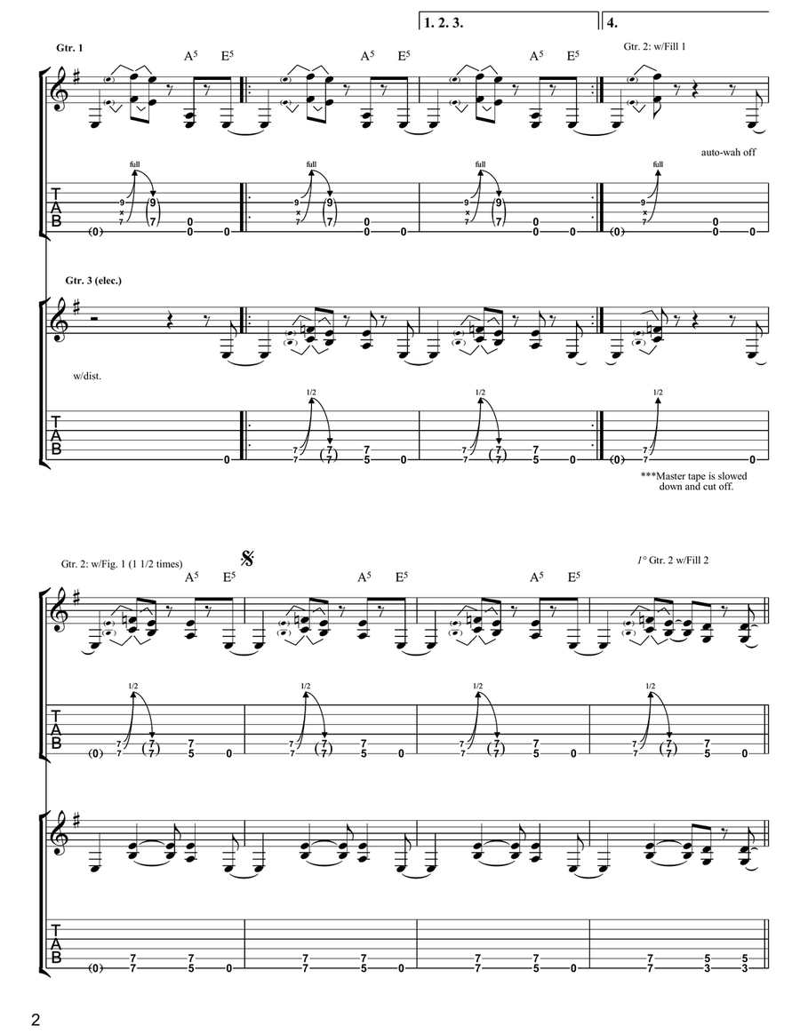 I Disappear I Disappear Electric Guitar scores gallery preview page 2