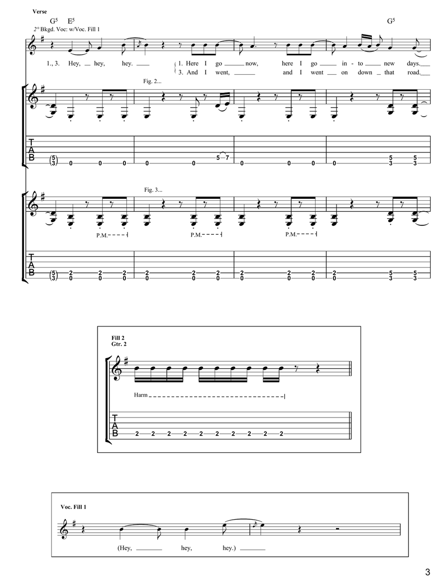 I Disappear I Disappear Electric Guitar scores gallery preview page 3
