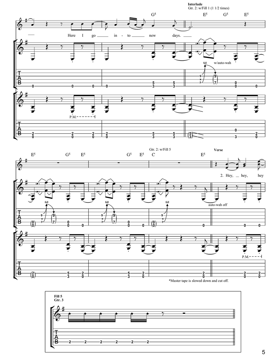 I Disappear I Disappear Electric Guitar scores gallery preview page 5