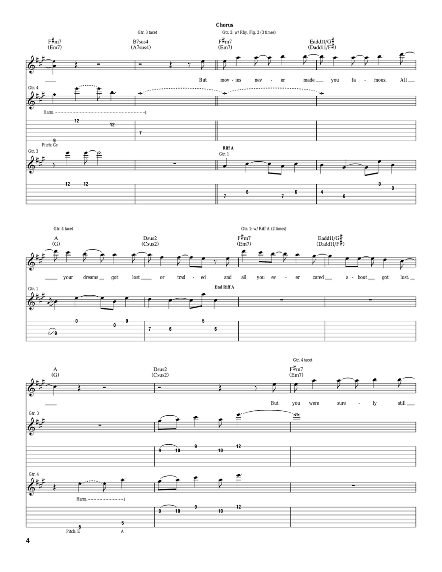 Where There's Gold Where There's Gold Acoustic Guitar scores gallery preview page 4