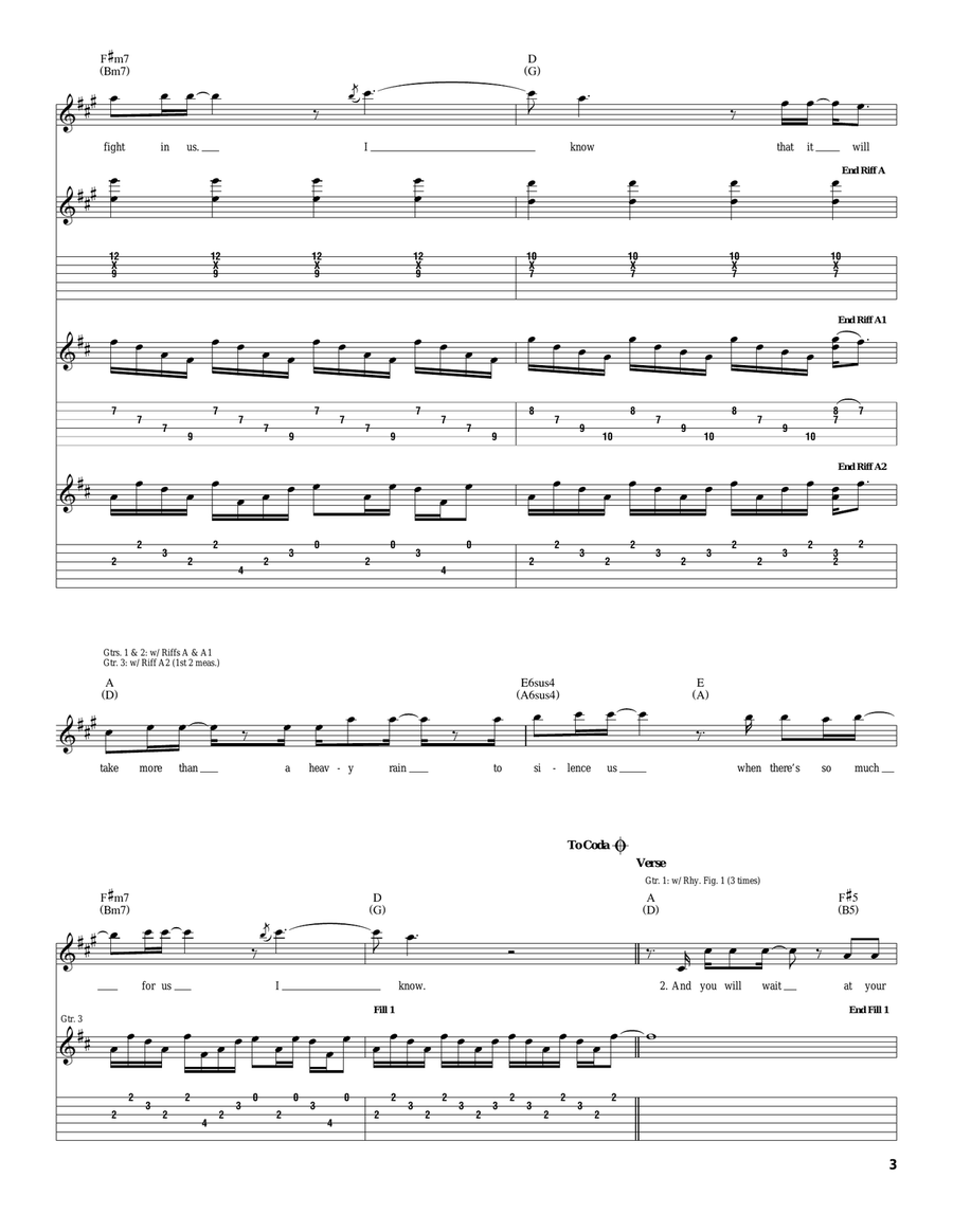 The Widows Peak The Widows Peak Acoustic Guitar scores gallery preview page 3