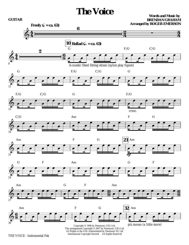 The Voice - Guitar
