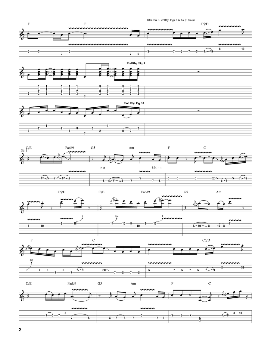 Starry Night Starry Night Acoustic Guitar scores gallery preview page 2