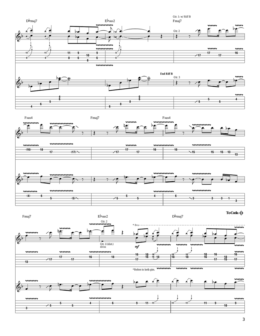 Is There Love In Space? Is There Love In Space? Acoustic Guitar scores gallery preview page 3