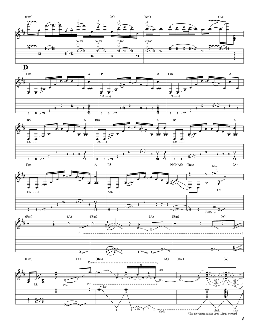 Searching by Joe Satriani Acoustic Guitar - Digital Sheet Music page 3