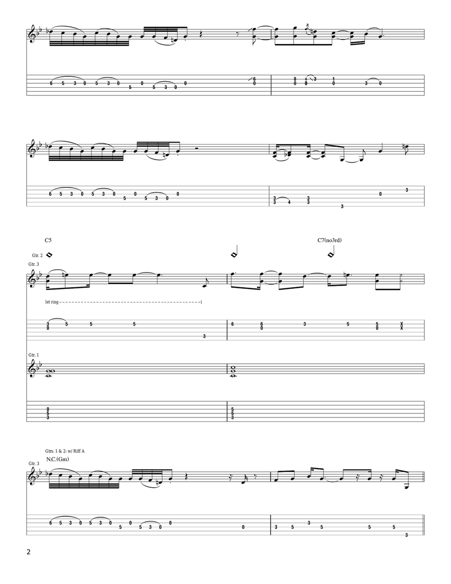 Just Like Lightnin' Just Like Lightnin' Acoustic Guitar scores gallery preview page 2