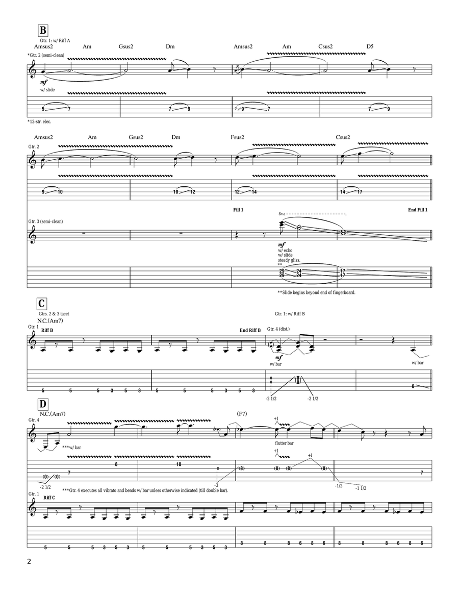 Theme For A Strange World Acoustic Guitar scores gallery preview page 2