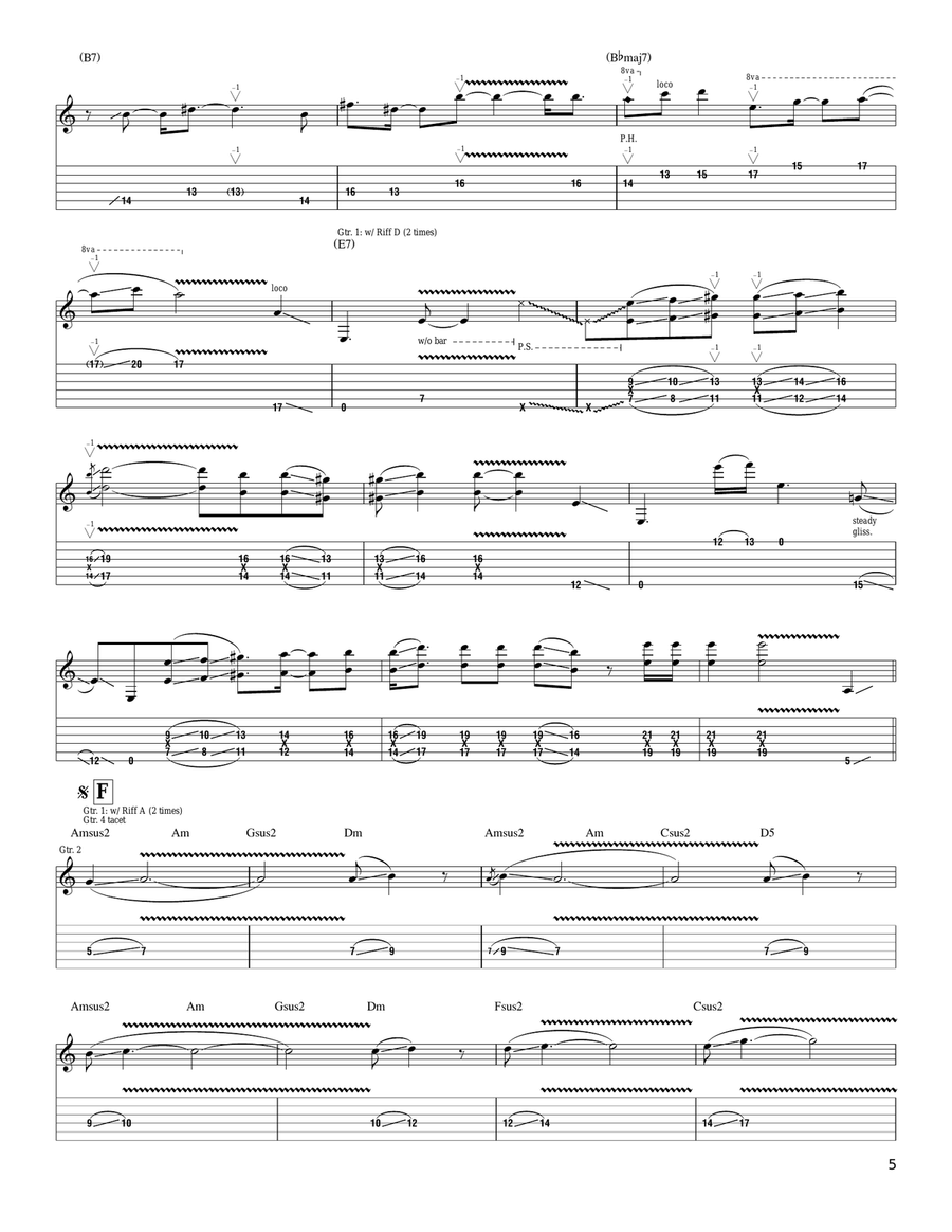 Theme For A Strange World Acoustic Guitar scores gallery preview page 5