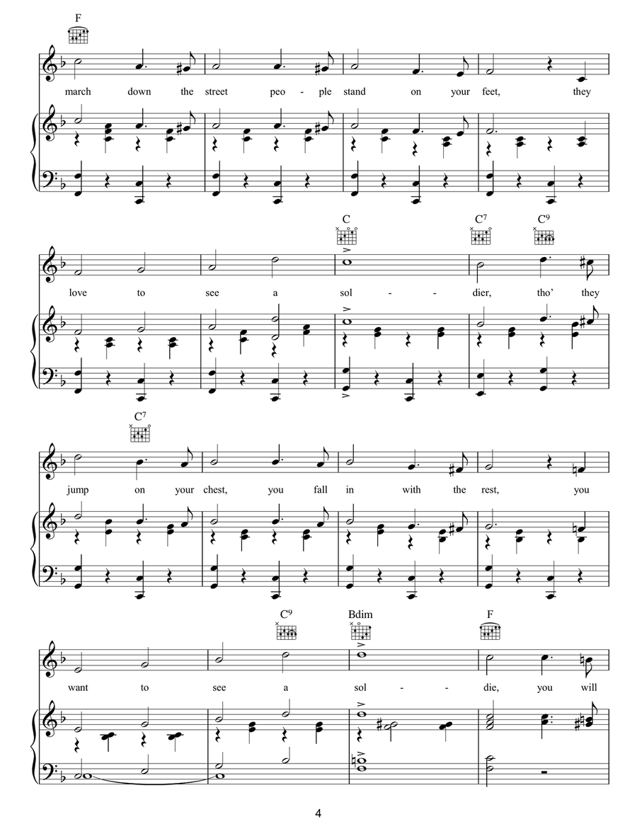 There's Something About A Soldier Guitar scores gallery preview page 4