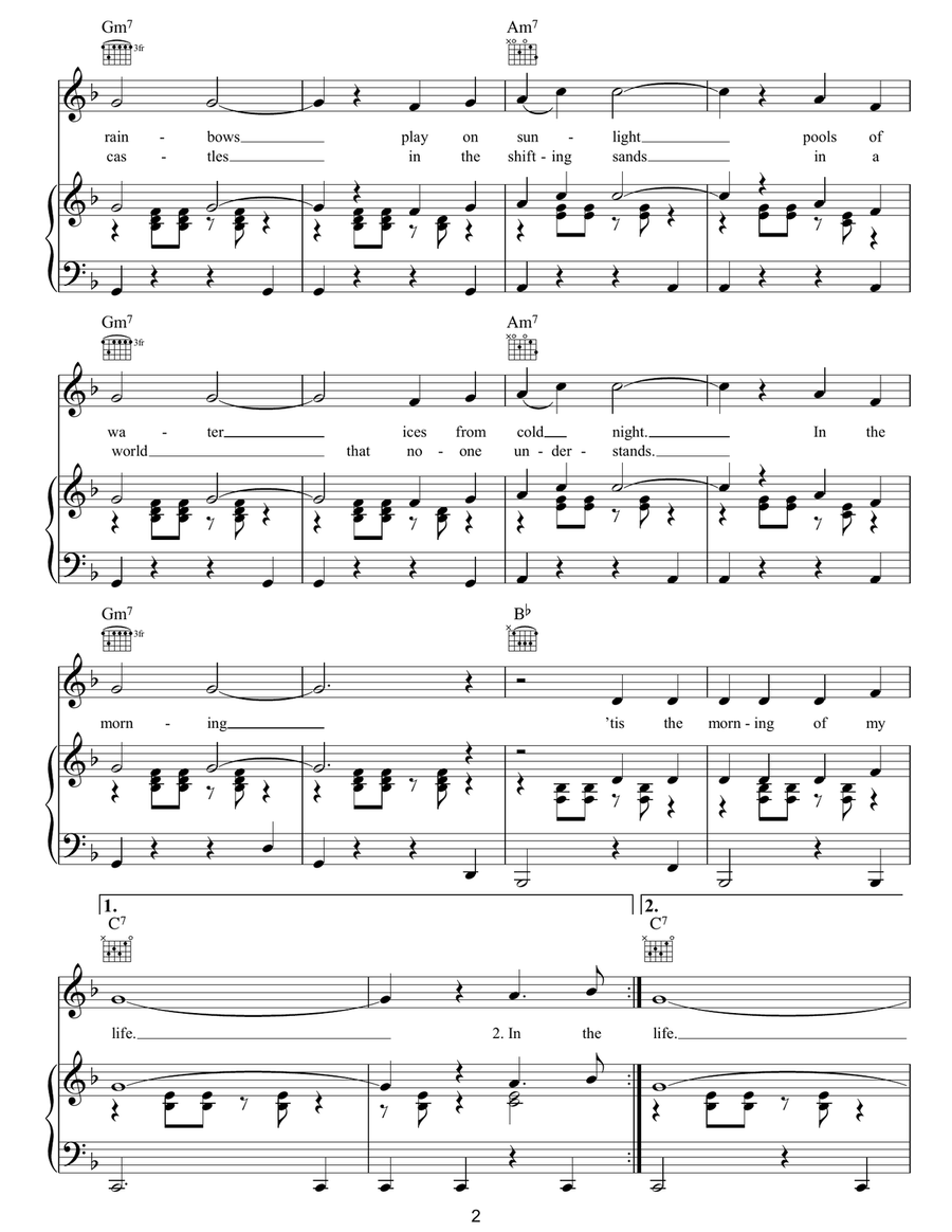 (In The) Morning Of My Life Acoustic Guitar scores gallery preview page 2