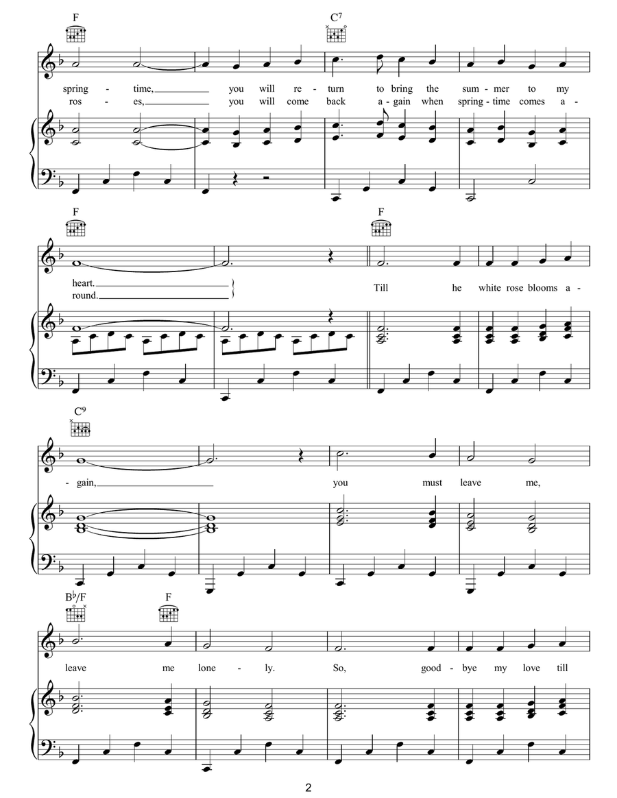 White Rose Of Athens Guitar scores gallery preview page 2