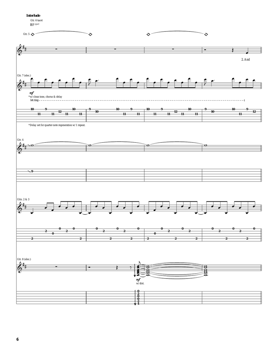 Let Love In Let Love In Acoustic Guitar scores gallery preview page 6