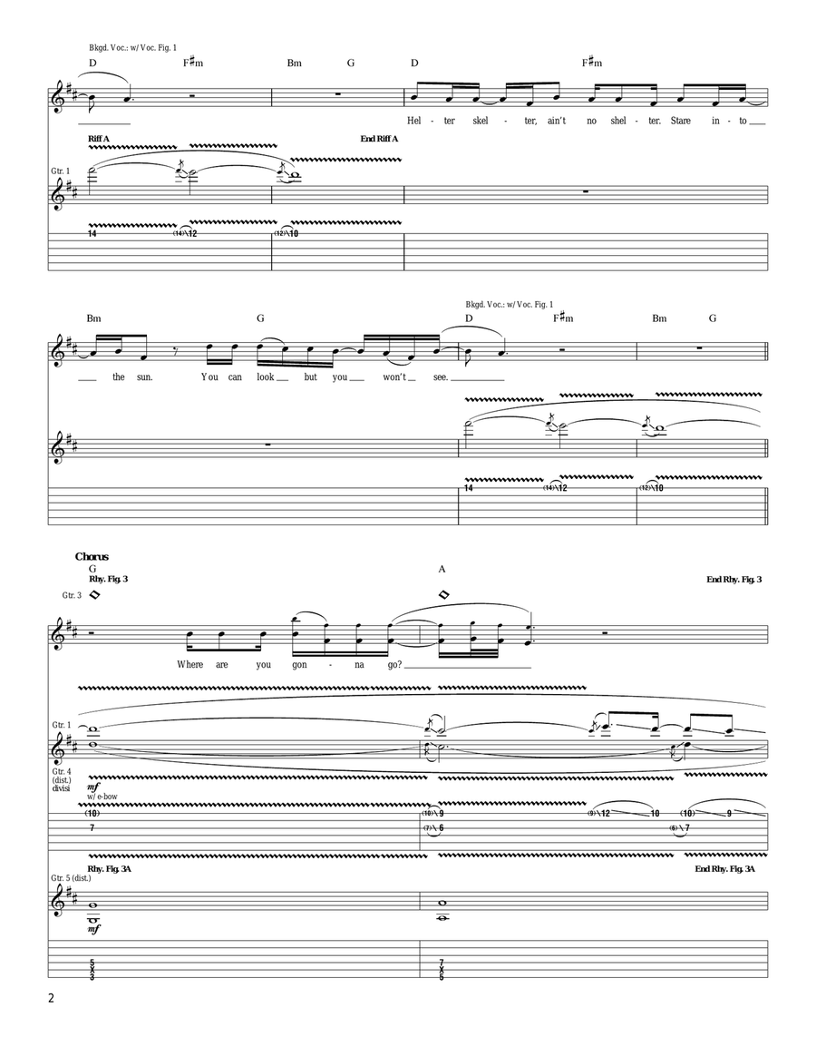 Sick Of It All Sick Of It All Acoustic Guitar scores gallery preview page 2