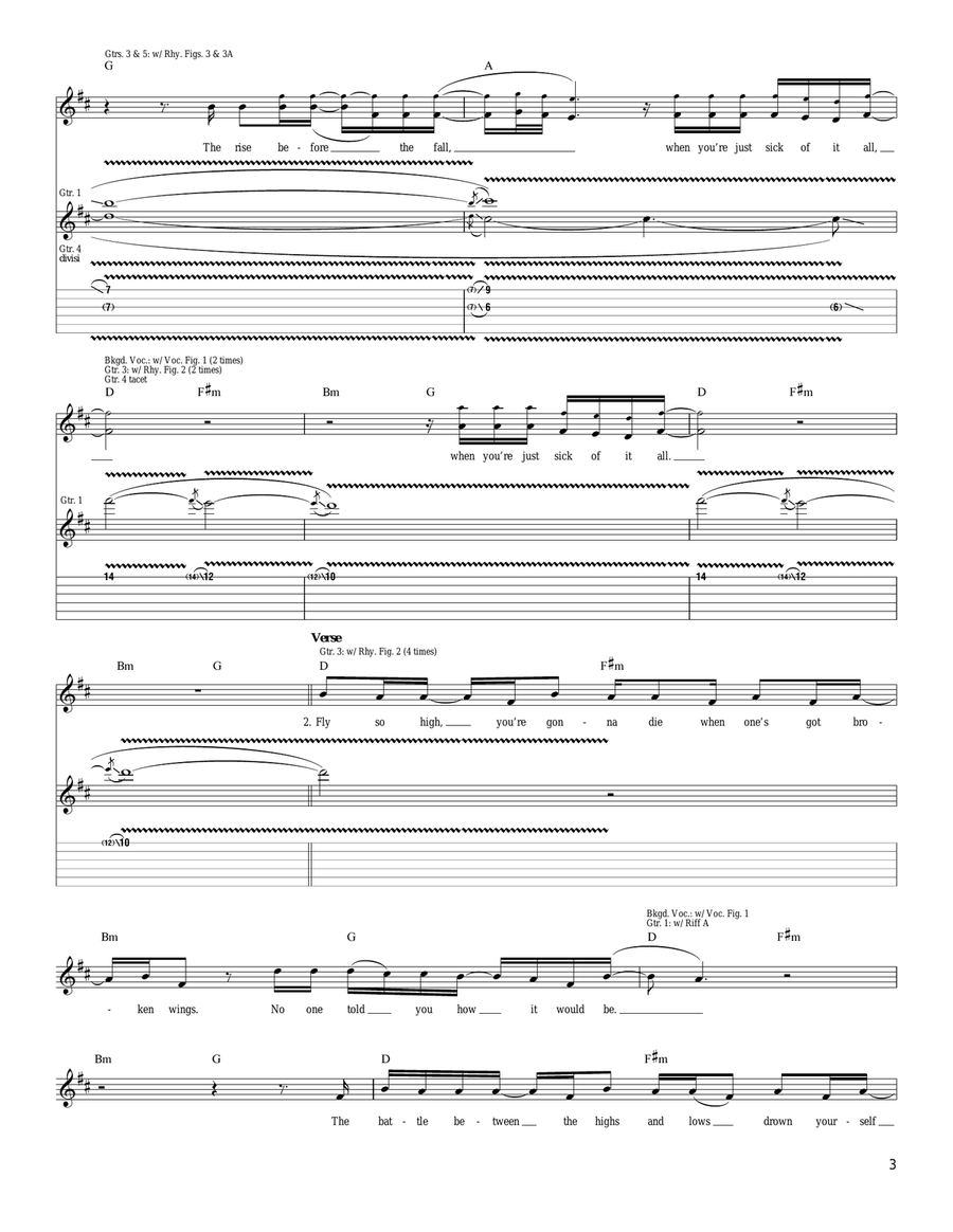 Sick Of It All Sick Of It All Acoustic Guitar scores gallery preview page 3