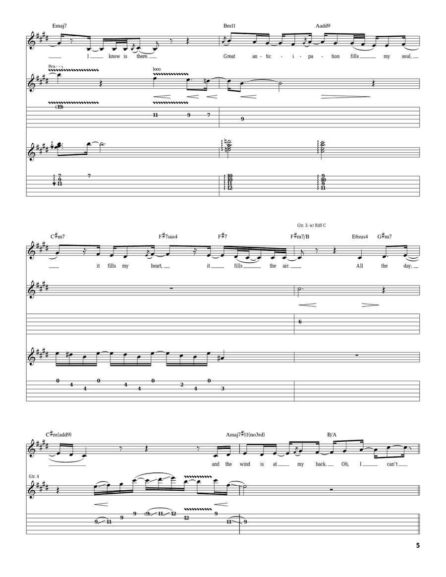 Let Everything Else Go Let Everything Else Go Acoustic Guitar scores gallery preview page 5
