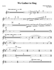 We Gather To Sing - Flute