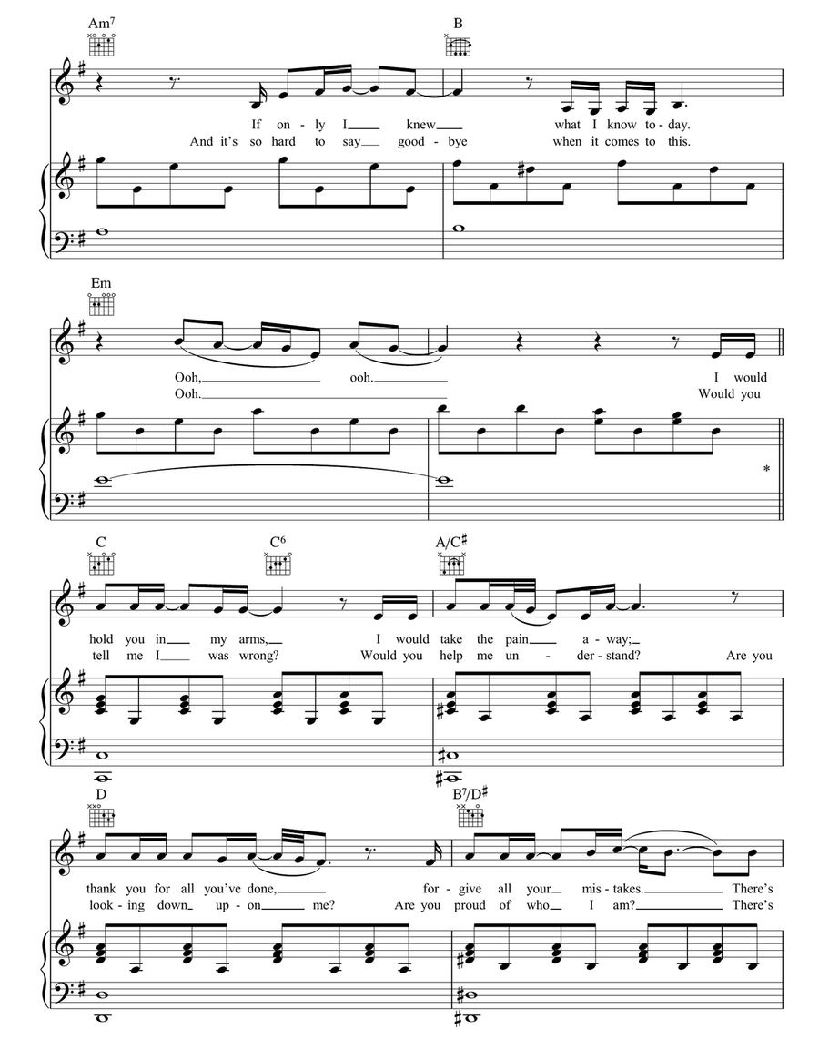 Hurt Hurt Piano, Vocal, Guitar scores gallery preview page 2