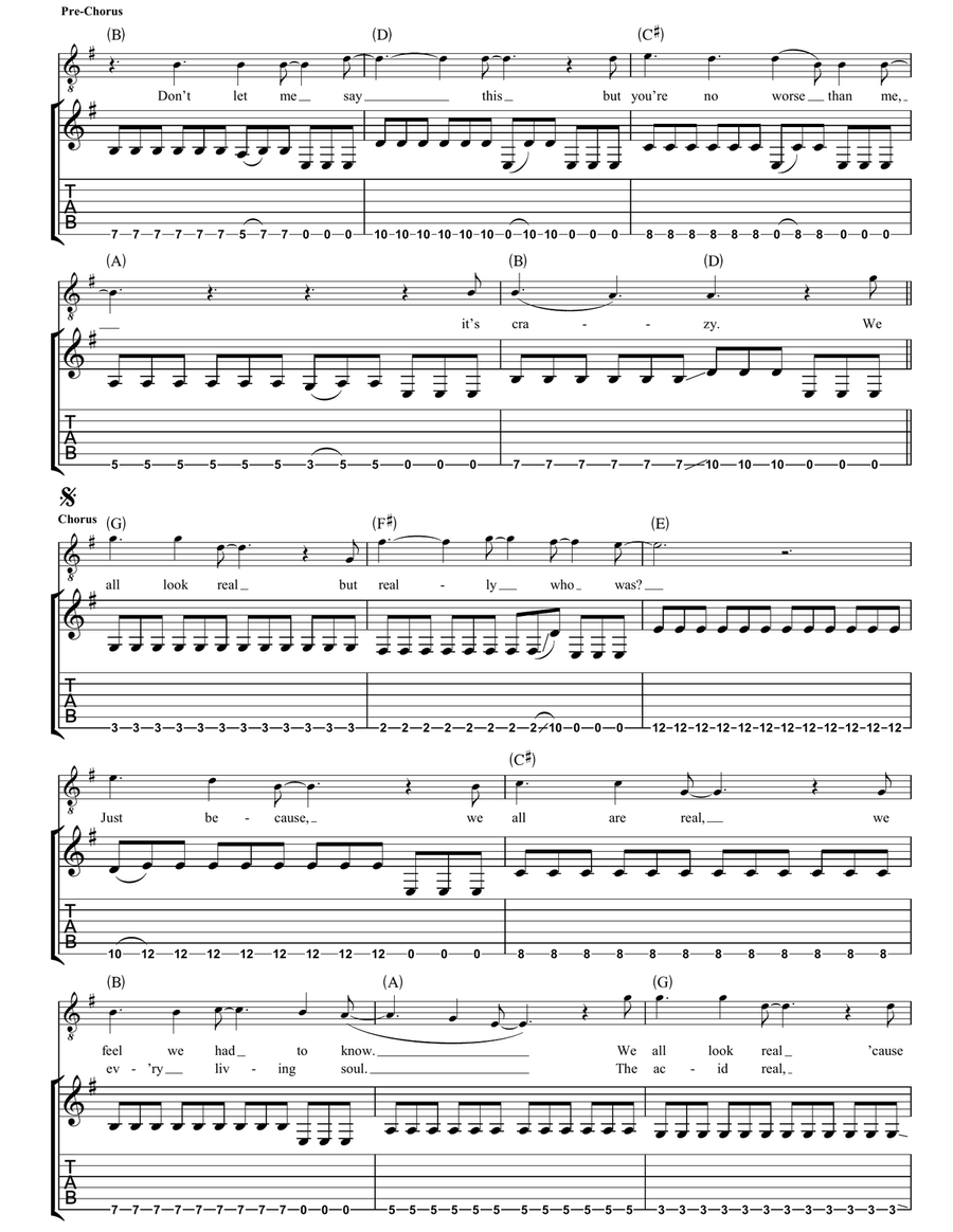 Tarantula Tarantula Guitar Tablature scores gallery preview page 2