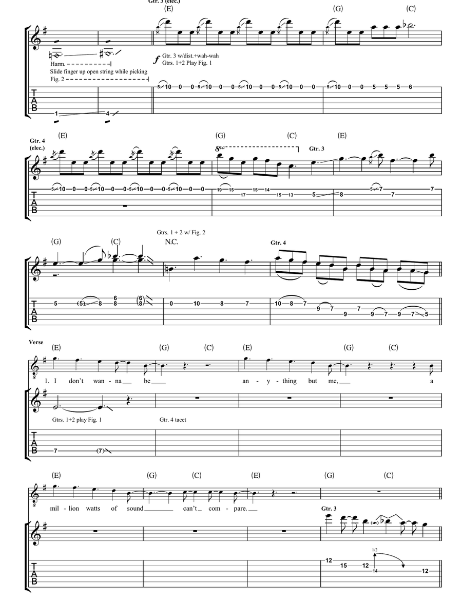 Tarantula Tarantula Guitar Tablature scores gallery preview page 4