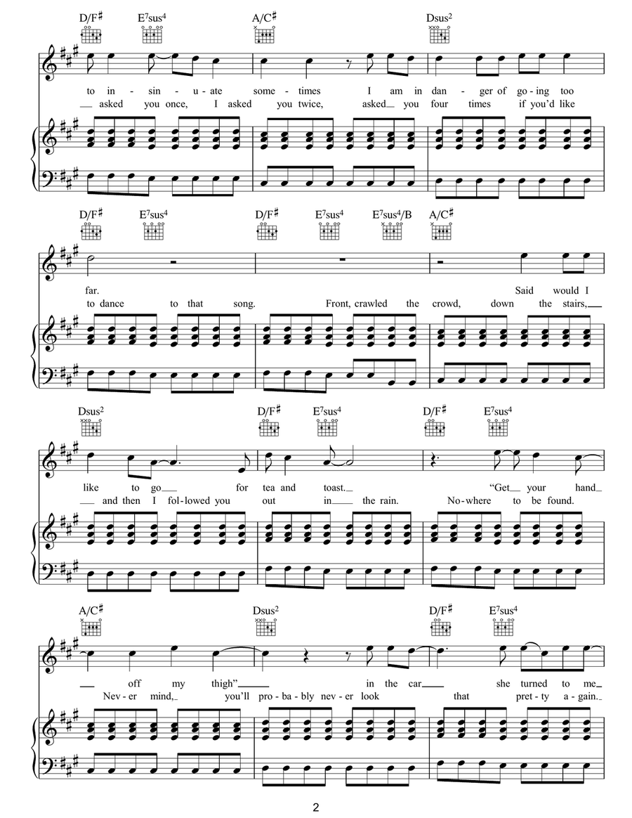 Not Nineteen Forever Not Nineteen Forever Piano, Vocal, Guitar scores gallery preview page 2