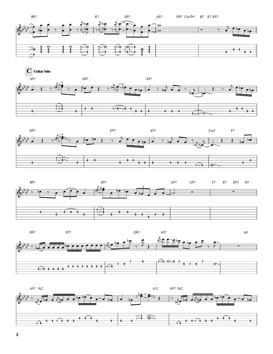 Everyday I Have The Blues Electric Guitar scores gallery preview page 2