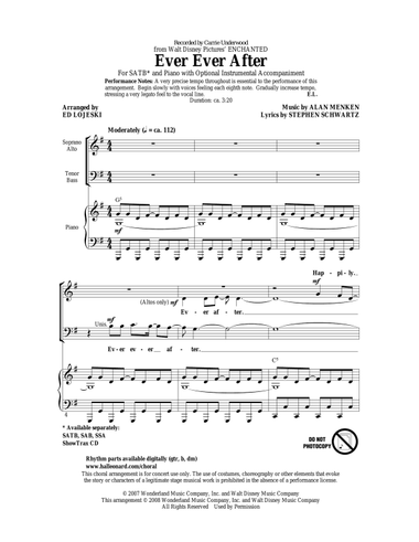 Ever Ever After (from Enchanted) (arr. Ed Lojeski)