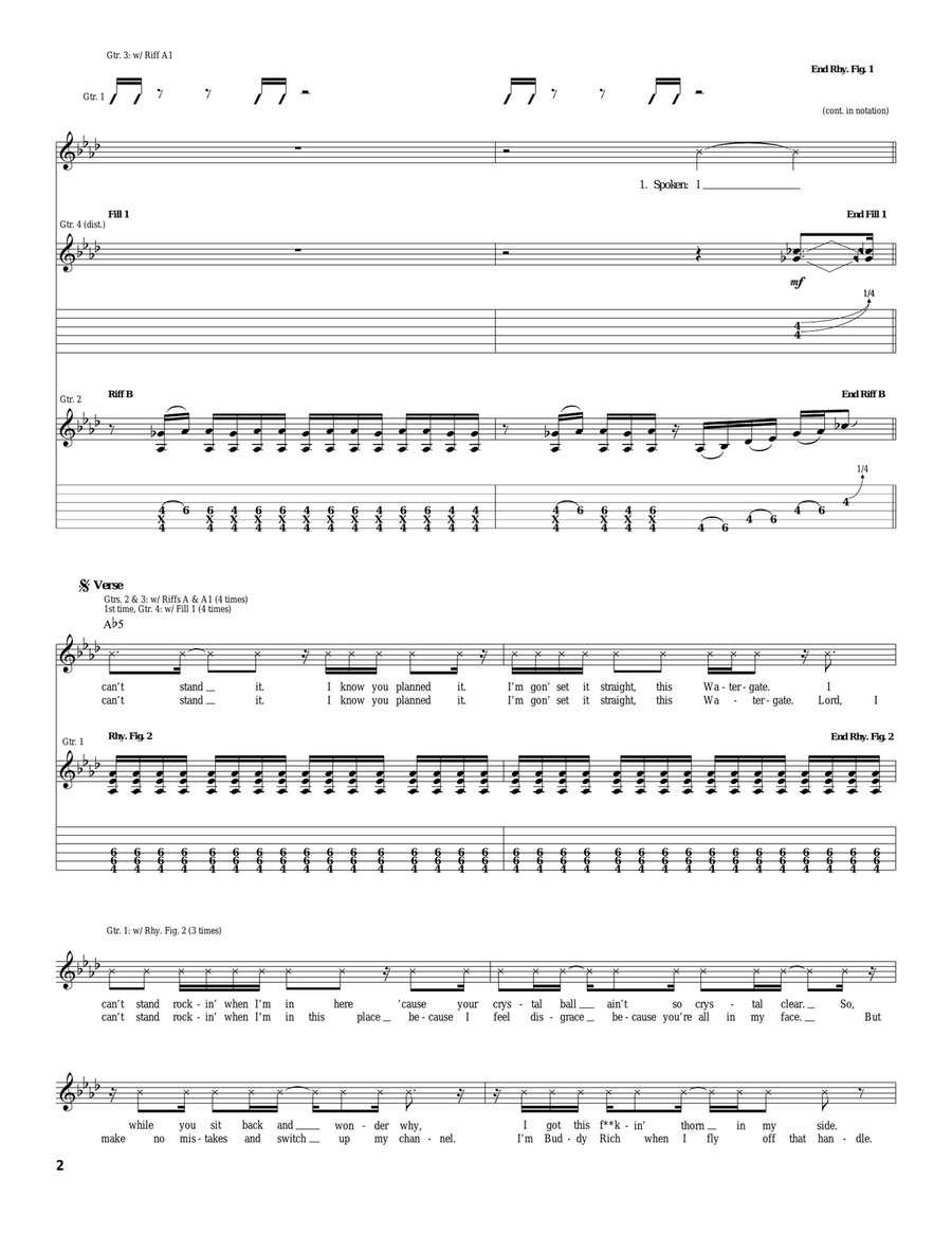 Sabotage Sabotage Acoustic Guitar scores gallery preview page 2