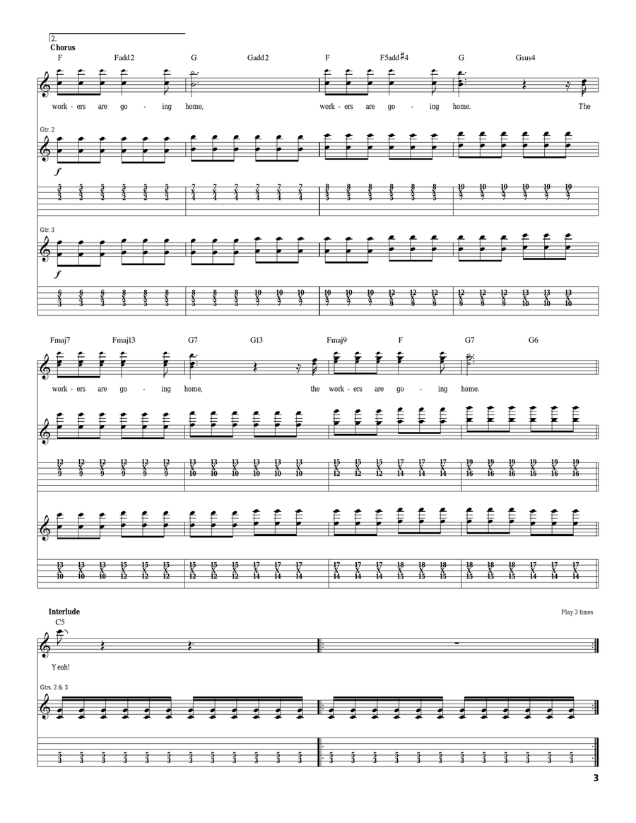 My Name Is Jonas Acoustic Guitar scores gallery preview page 3