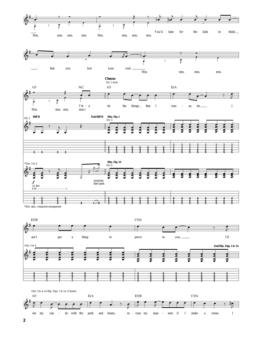 Pork And Beans Pork And Beans Acoustic Guitar scores gallery preview page 2