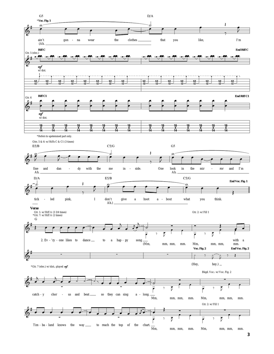 Pork And Beans Pork And Beans Acoustic Guitar scores gallery preview page 3