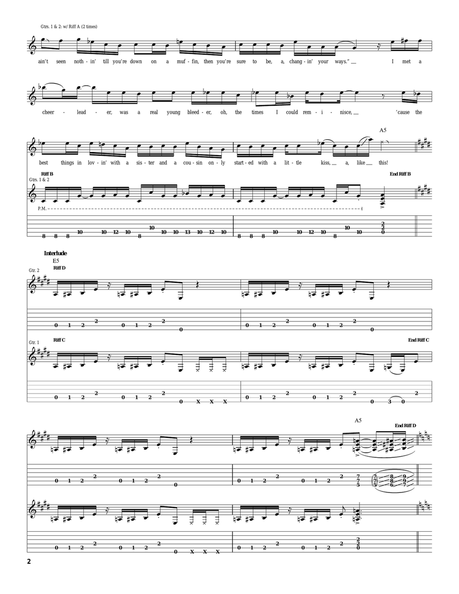 Walk This Way Walk This Way Acoustic Guitar scores gallery preview page 2
