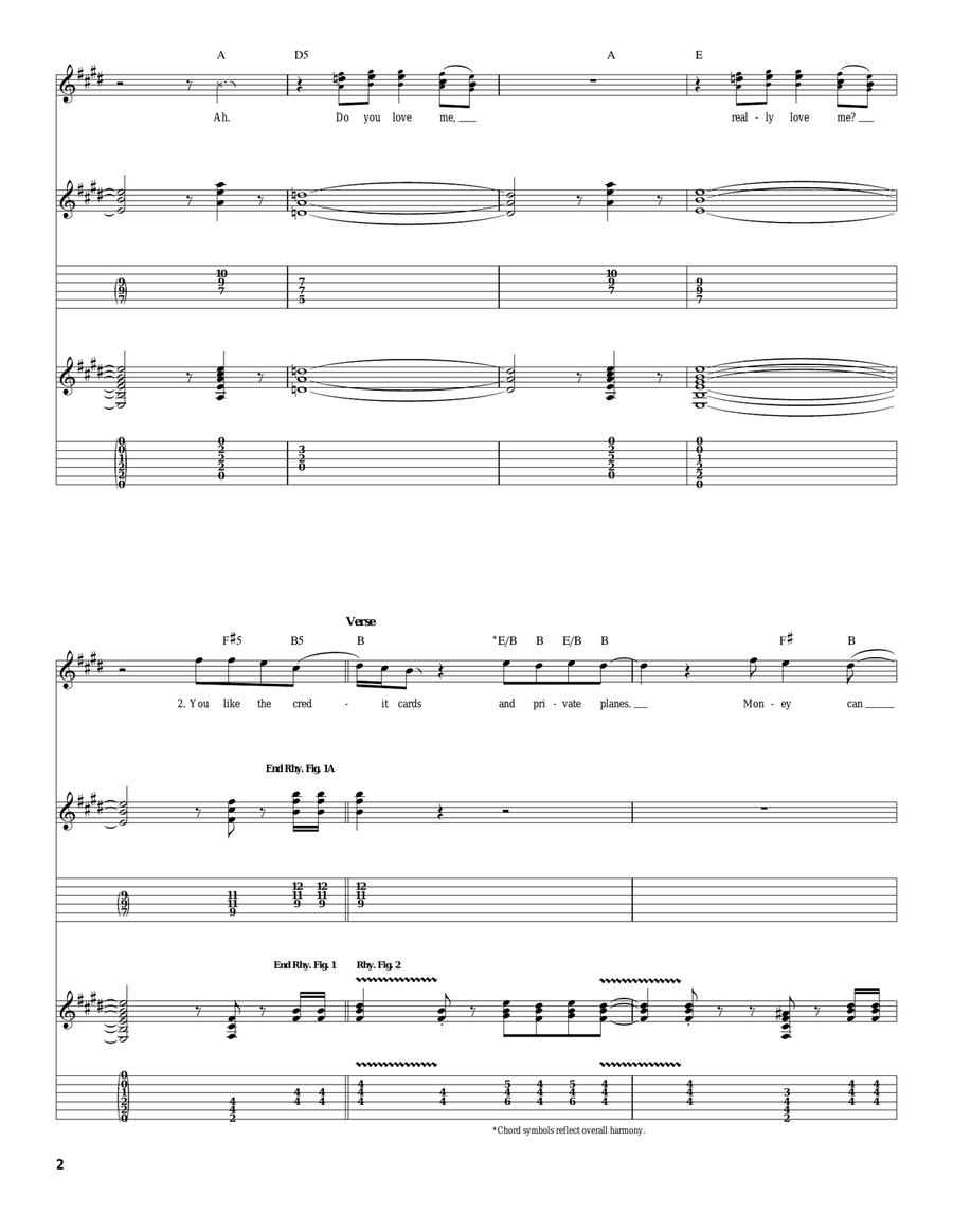 Do You Love Me Do You Love Me Acoustic Guitar scores gallery preview page 2