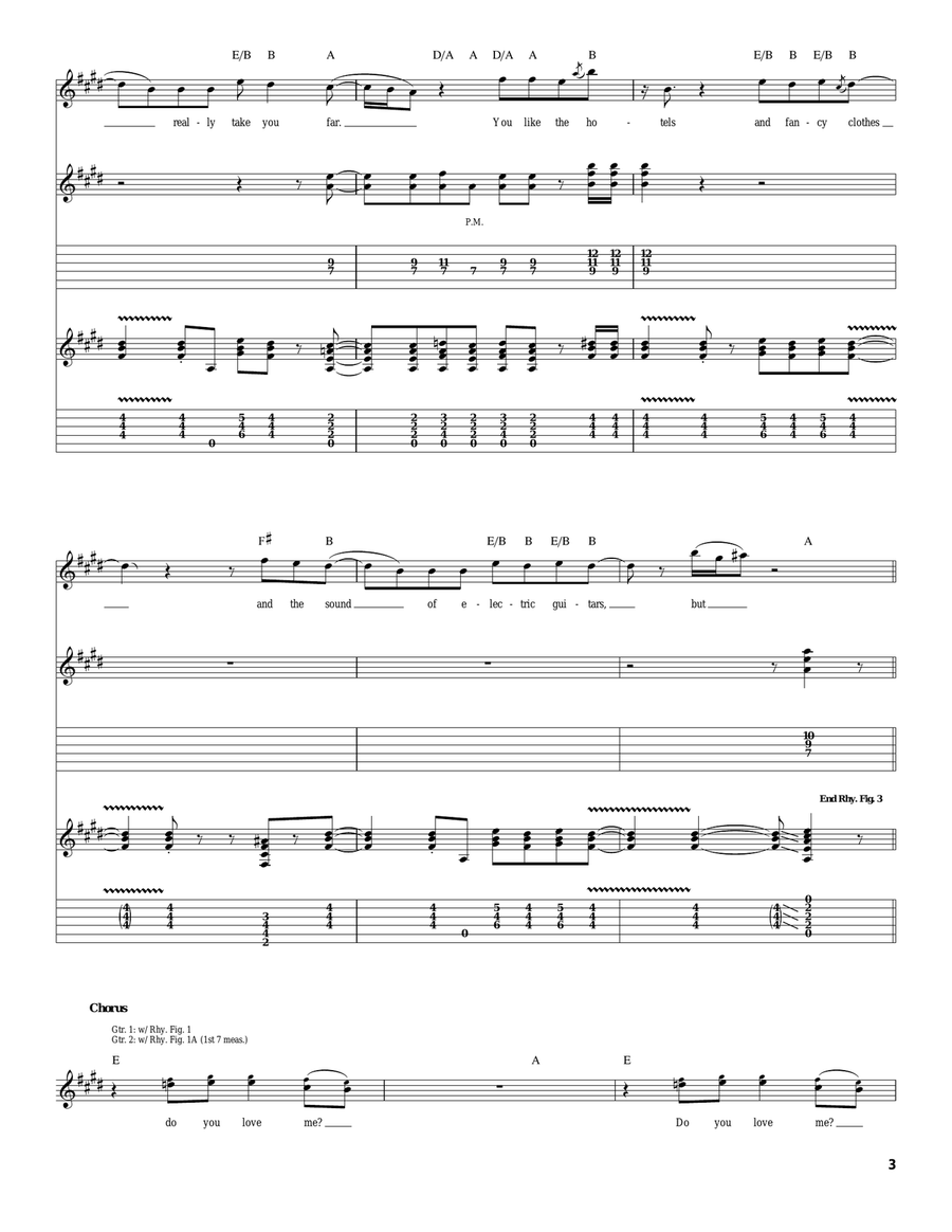 Do You Love Me Do You Love Me Acoustic Guitar scores gallery preview page 3