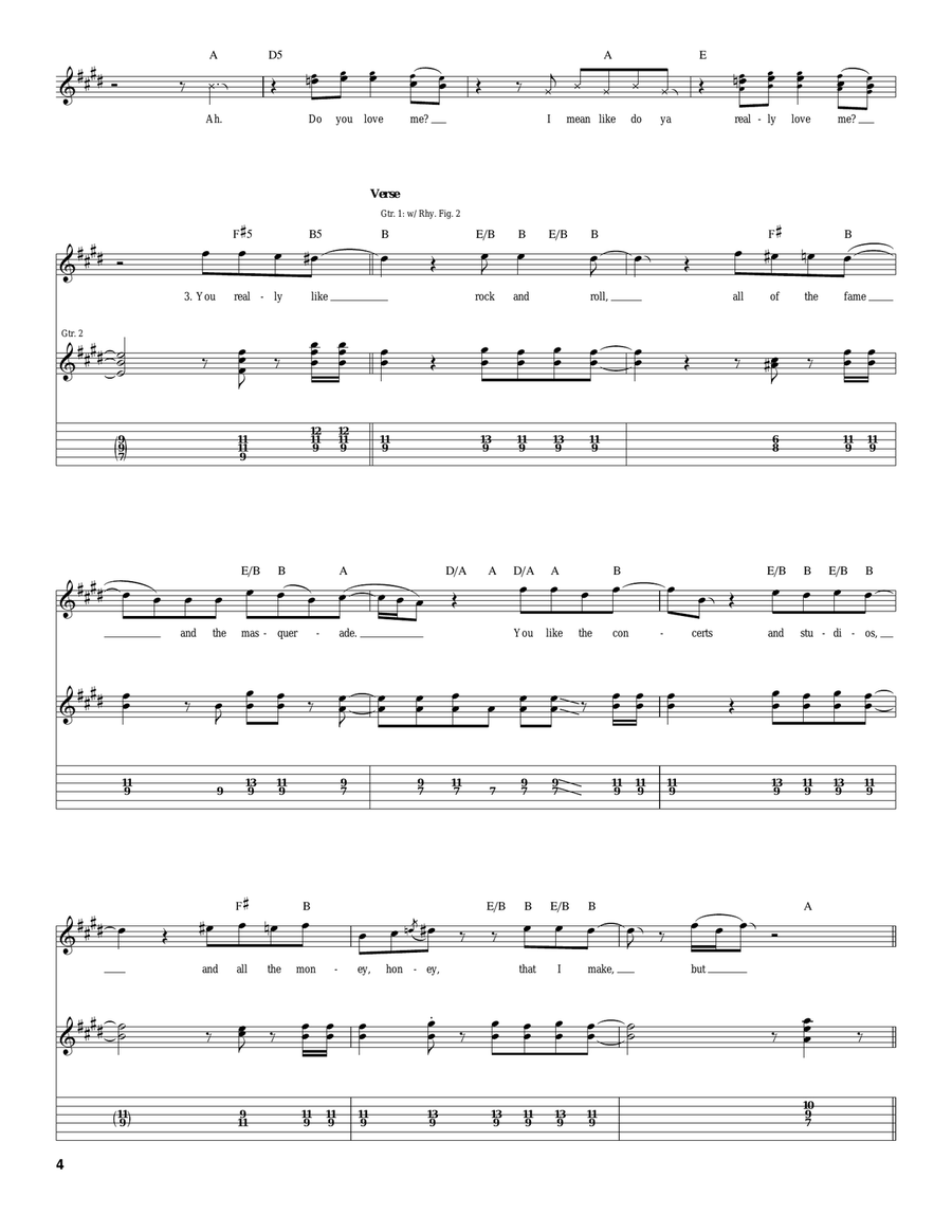 Do You Love Me Do You Love Me Acoustic Guitar scores gallery preview page 4