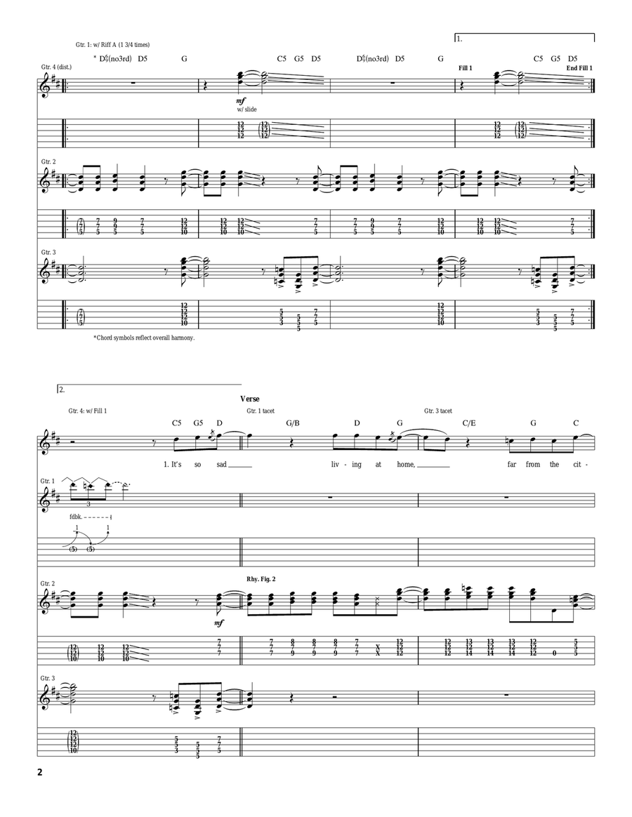 King Of The Night Time World Acoustic Guitar scores gallery preview page 2