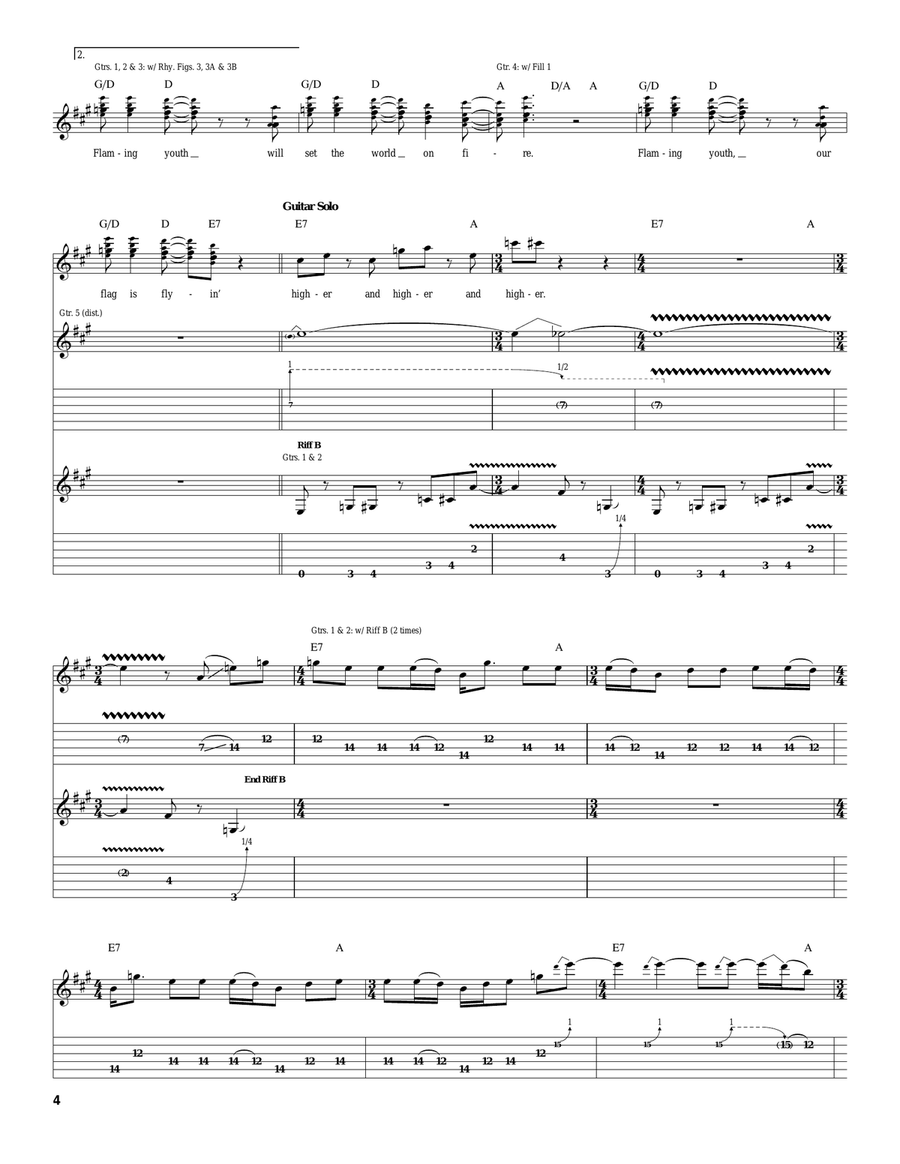 Flaming Youth Flaming Youth Acoustic Guitar scores gallery preview page 4