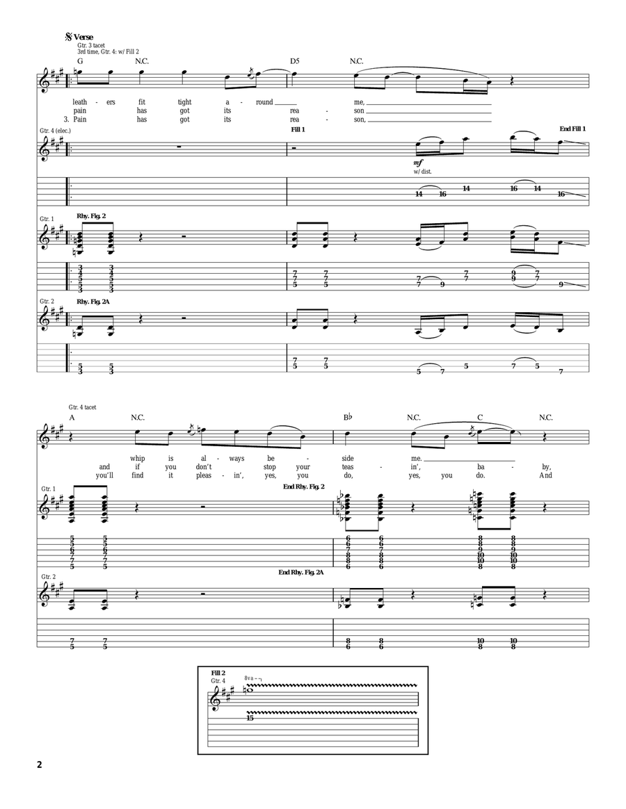 Sweet Pain Sweet Pain Acoustic Guitar scores gallery preview page 2