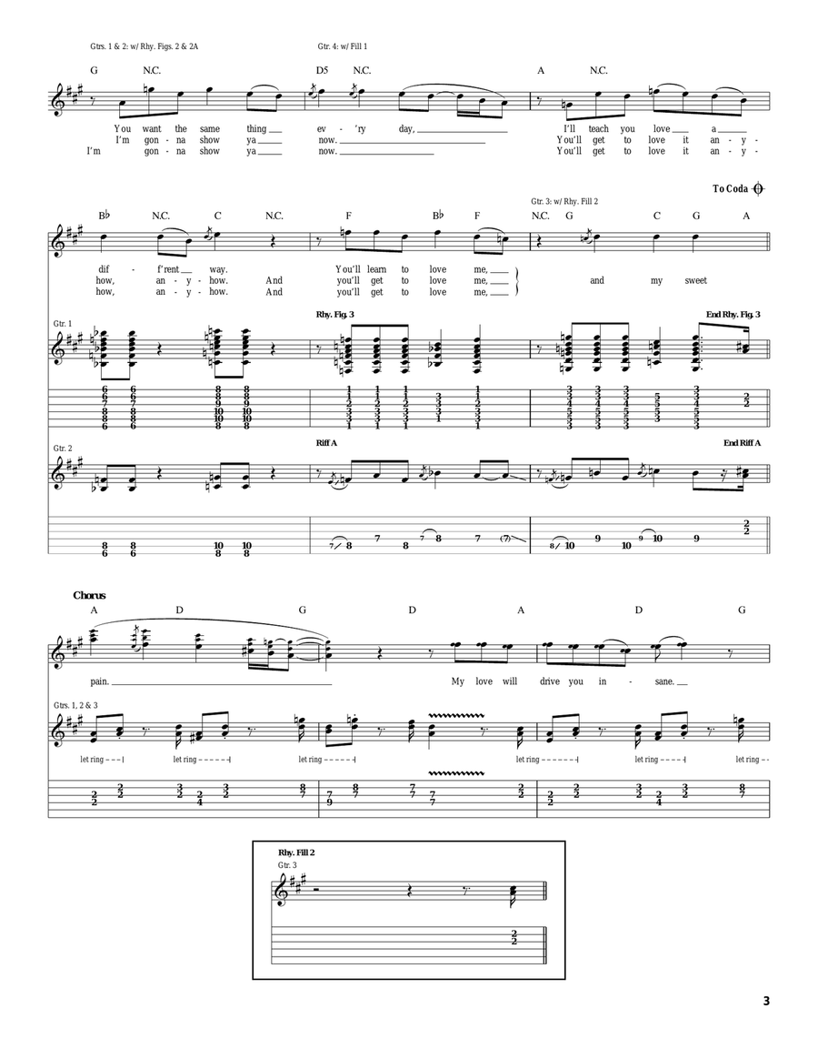 Sweet Pain Sweet Pain Acoustic Guitar scores gallery preview page 3