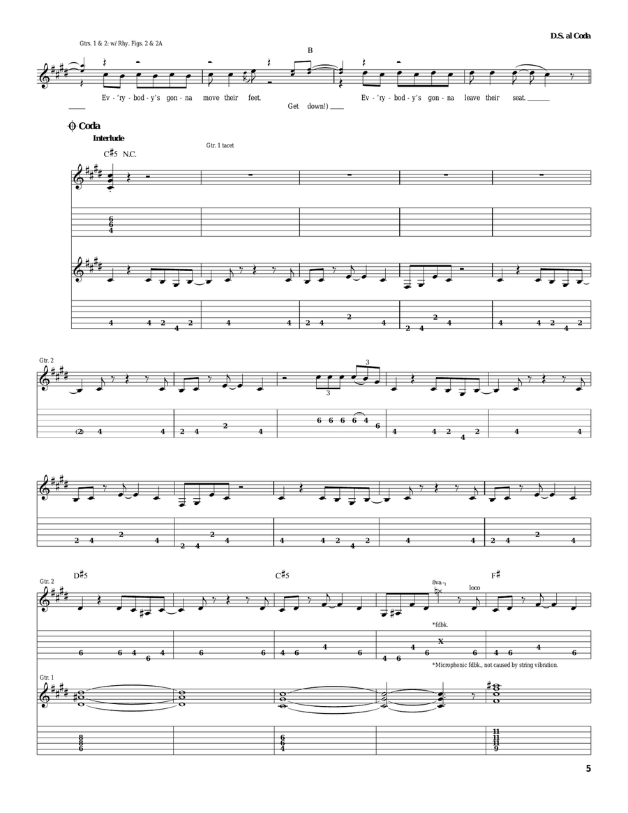 Detroit Rock City Detroit Rock City Acoustic Guitar scores gallery preview page 5