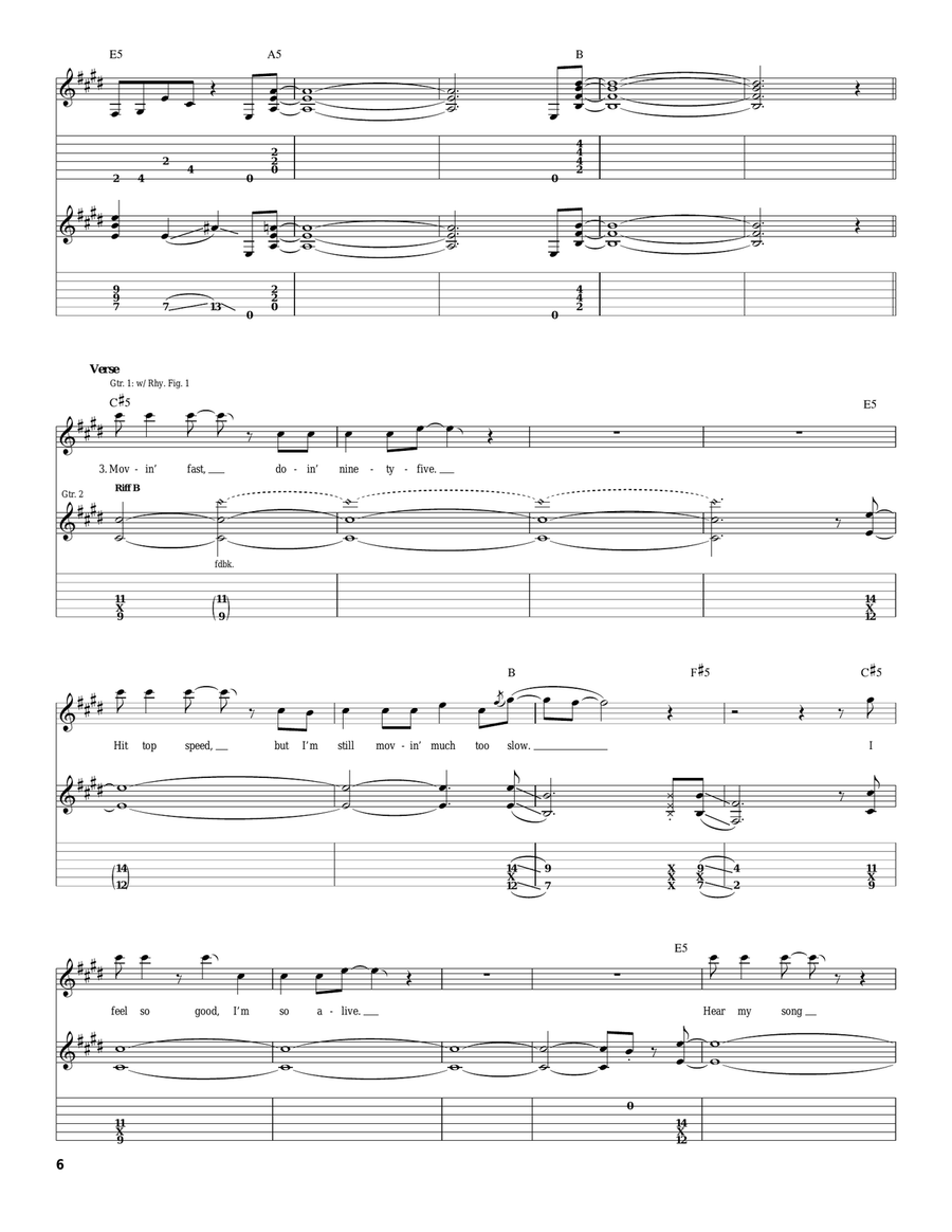 Detroit Rock City Detroit Rock City Acoustic Guitar scores gallery preview page 6
